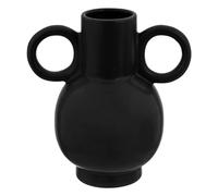Atmosphera - Vase en céramique H22cm Noir