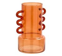 Atmosphera - Vase Homy avec anses H.17cm - Orange