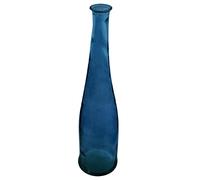 Atmosphera - Vase Long en verre recyclé H 80 cm Orage Bleu G