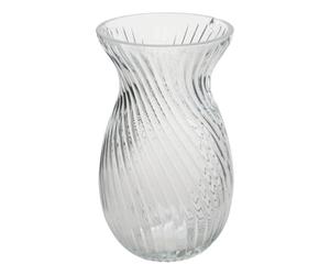 Atmosphera - Vase manel en Verre 12x12x20cm Transparent
