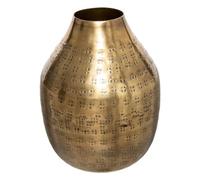 Atmosphera - Vase Oasis - métal martelé - doré H15 cm - Modèle 3