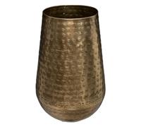 Atmosphera - Vase Oasis - métal martelé - doré H23 cm