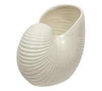 Atmosphera - Vase ocea Coquillage en Dolomite 22x14x18,5 cm Blanc