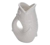 Atmosphera - Vase Ocea Poisson 16,5x11x25 cm - Blanc