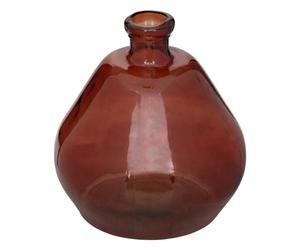 Atmosphera - Vase Rond Uly en Verre recy 45cm Ambre