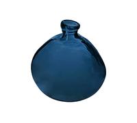 Atmosphera - Vase Rond Verre recyclé - Bleu Orage - D23 cm