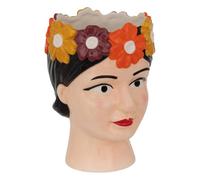 Créateur d'intérieur - Vase Tête Femme "Yucatan" 18cm Multicolore