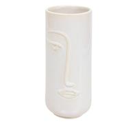 Atmosphera – Vase visage Soleya – Céramique H25 cm – Blanc