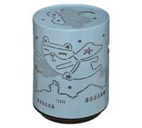 Atmosphera - Veilleuse enfant LED Push - métal - H11 cm - Bleu
