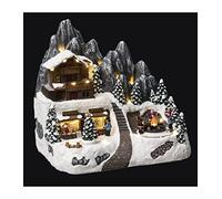 Atmosphera - Village de noël Refuge de Montagne animé 24 LED + transfo