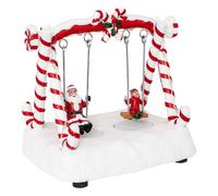 Village lumineux balançoire 11 LED H.16cm - Atmosphera createur d'interieur