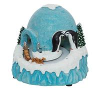Feeric Lights & Christmas – Village de Noël lumineux Igloo animé 20 LED musical H.21 cm Blanc froid