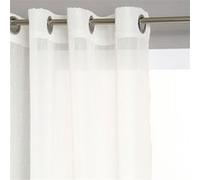 Atmosphera - Voilage à rayures - 140 x 240 cm - Ivoire Ivoire