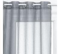 Atmosphera - Voilage design 3D Pois - 140 x 240 cm - Gris - 3D Pois Gris