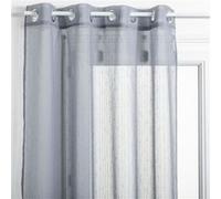 Atmosphera - Voilage design Ray - 140 x 240 cm - Gris - Ray Gris