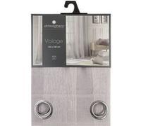 Atmosphera - Voilage Elsa en polyester - 240x140 cm- Gris - Elsa Beige G