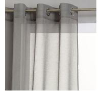 Atmosphera - Voilage Etamine - 140 x 240 cm - Gris