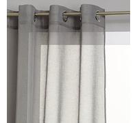 Atmosphera Créateur d'intérieur – Rideau voilage Etamine 140x240 cm Gris