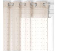 Atmosphera - Voilage Lily - 140 x 240 cm - Couleur lin