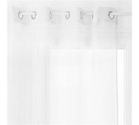 Atmosphera - Voilage Moly - 135 x 240 cm - Blanc - Moly Blanc G
