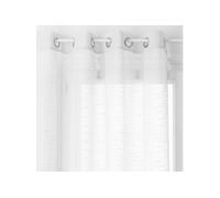 Atmosphera - Voilage Sam - 140 x 240 cm - Blanc - Sam