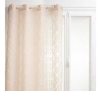 Voilage ""Sama"" beige 140x240cm - Atmosphera createur d'interieur