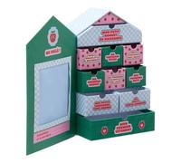 Atmosphera x Cha Cha Pop - Coffret Souvenirs de Naissance Chacha - 30,5 x 20,5 cm - Boîte Maison à 10 Tiroirs - Cadeau de Naissance et Décoration