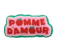 Atmosphera x Cha Cha Pop - Coussin Enfant Pomme d'amour Multicolore - 30 x 40 cm - Housse 100% Coton - Décoration Chambre et Coin Lecture