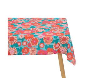 Atmosphera x Cha Cha Pop - Nappe Rectangulaire Bloomorama Multicolore - 240 x 140 cm - Polyester Déperlant - Décoration d'art de la Table pour Intérieur et Extérieur