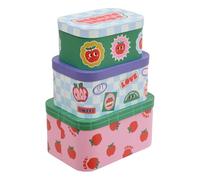 Atmosphera x Cha Cha Pop - Set de 3 Boîtes de Rangement Gigognes Chacha - Carton Multicolore - Rangement Jouets et Décoration Chambre Enfant