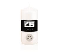 Atmosphere Chic Bougie blanche Ø70 x 150 mm - Longue durée anti-goutte, parfaite pour atmosphère relaxante et décoration maison, non parfumée