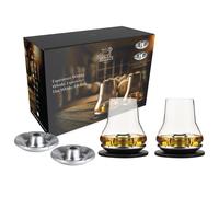 Peugeot - Atmosphã¿Re Whisky 2 Sets De Dã©Gustation Whisky Avec Socles Rafraichissants Basalte En Coffret Cadeau - Gris Gris