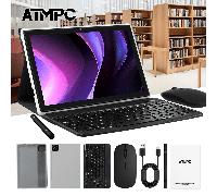 ATMPC 10,1 pouces Android 14, 4 Go de RAM, 128 Go de ROM, Octa Core, BT 5.4, WIFI 6, avec clavier, souris, étui, stylet 2 en 1 tablette PC Tablette Android 14 / 10,1 pouces / 4 Go de RAM 128 Go de ROM