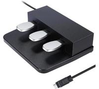 ATNEDCVH Lot de 3 pédales pour piano à clavier numérique, unité à 3 pédales compatible avec Yamaha DGX640, DGX650, DGX660, KBP500, KBP1000, KBP2000, KBP3000 (noir)
