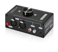 AtNeDcVh Préamplificateur Audio stéréo - Entrée XLR symétrique RCA 3,5 mm vers XLR symétrique RCA 3,5 mm Convertisseur Adaptateur Amplificateur - Amplificateur de Casque, Gain 20 DB Phono Platine