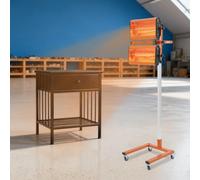 Atnhyruhd Lampe de séchage à infrarouge avec support Lampe de polymérisation à infrarouge Séchoir à peinture 2 * 1000W Réparateur de carrosserie Séchoir à peinture