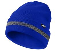 ATNKE Bonnets réfléchissants sécurité Haute visibilité Hiver Bonnet tricoté Thermique avec Bande réfléchissante adapté aux Sports de Travail en Plein air