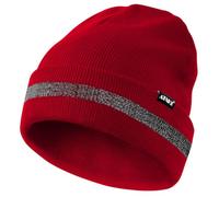 ATNKE Bonnets réfléchissants sécurité Haute visibilité Hiver Bonnet tricoté Thermique avec Bande réfléchissante adapté aux Sports de Travail en Plein air