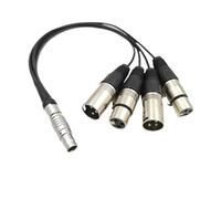 Ato~os - prise mâle droite à 10 broches vers 4 XLR, câble d'entrée et de sortie Audio for enregistreur S~ogun Mo~itor(Straight Plug cable,60cm)