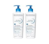 Atoderm | Crème Ultra Parfumée | Ultra-Nourissant | 24h | Peaux Sensibles & Sèches | Texture Fondante | Visage & Corps | Testé sous contrôle dermatologique | Fabriqué en France | Lot de 2x500mL