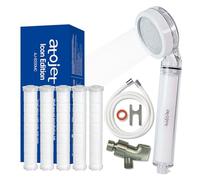 Atojet Pommeau de douche filtrant né du patrimoine de beauté coréen - Filtres à charbon pur pour une peau plus douce et des cheveux plus lisses | Tuyau écologique de 2 m - Ensemble de filtration