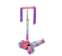 Atom Eclipse Trottinette à 3 roues avec roues lumineuses | Trottinette pour enfants avec hauteur de guidon réglable | Trottinette réglable en hauteur pour garçons et filles | Kick Trottinette pour