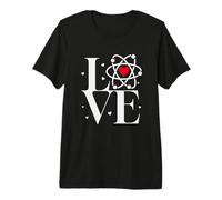 Atom Heart I Love Funny Science pour Les Amateurs de Sciences T-Shirt Haut de Gamme