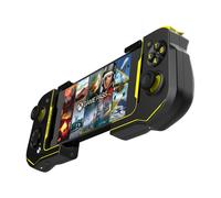 Atom Manette de jeu Bluetooth Analogique/Numérique Android, Noir, Jaune
