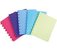 Atoma Lot de 10 cahiers tendance, ft A5, 144 pages, PP, carreaux commerciaux, couleurs assorties