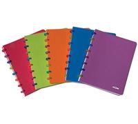 Atoma Tutti Frutti Lot de 10 cahiers, ft A5, 144 pages, carreaux commerciaux, couleurs assorties