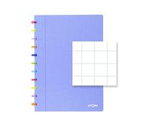 ATOMA Tutti Frutti - Système de bloc-notes - A4 - Bleu - À carreaux 10 mm