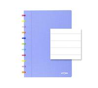 ATOMA Tutti Frutti - Système de bloc-notes - Format A4 - Bleu - Ligné
