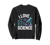 Atome Microscope ADN I Love Science Sweatshirt