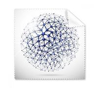 Atomic Abstraite Structure Physique tridimensionnel Illustration Lunettes Chiffon Chiffon de Nettoyage Cadeau Nettoyant pour Écran de Téléphone 5 Pcs